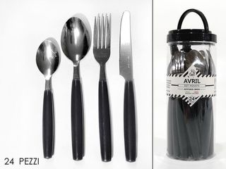 Set Posate Avril Acciaio Inox 24 Pezzi