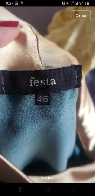 Blusa Festa Estampada Talla 46