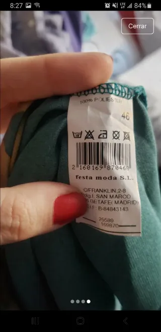 Blusa Festa Estampada Talla 46