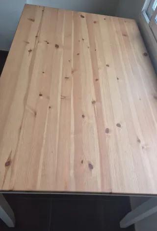 MESA COMEDOR IKEA LERHAMN MADERA.