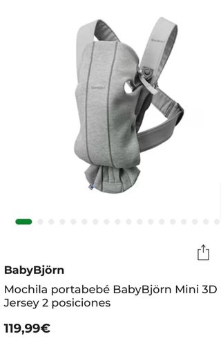 Mochila Portabebé BabyBjörn Mini