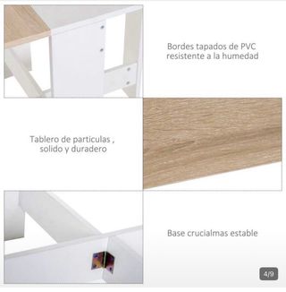 Mesa Comedor Plegable Cocina HOMCOM