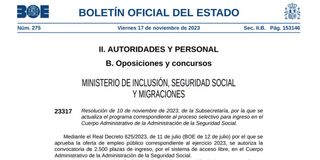 Temario Oposición Administrativo Seguridad Social