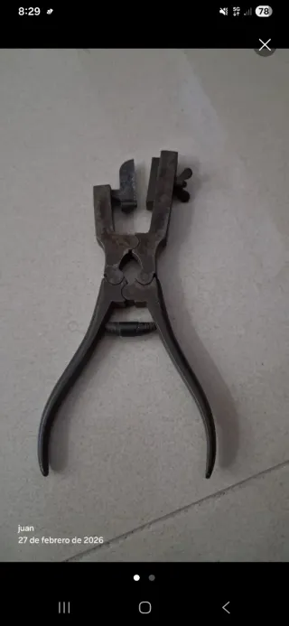 Tenazas sastre antiguas para ojales