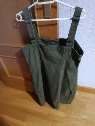 Vestido Peto Mujer Verde Militar