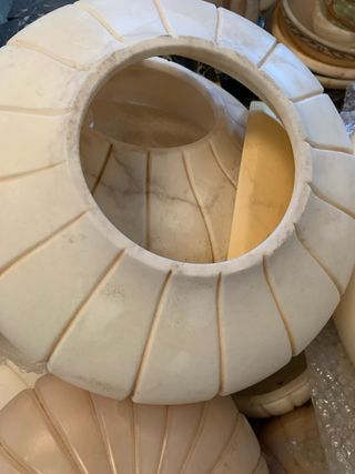 Lámparas artesanales piedra marmol