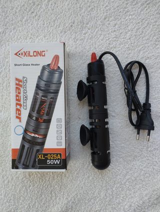 Pack para mini acuario tortuga calentador y filtro