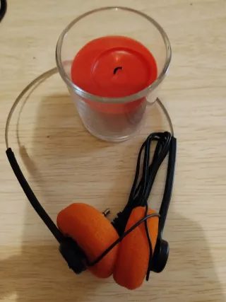 Auriculares Retro Naranja