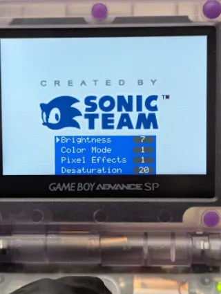 Game Boy Advance SP Lilla Custom IPS V5