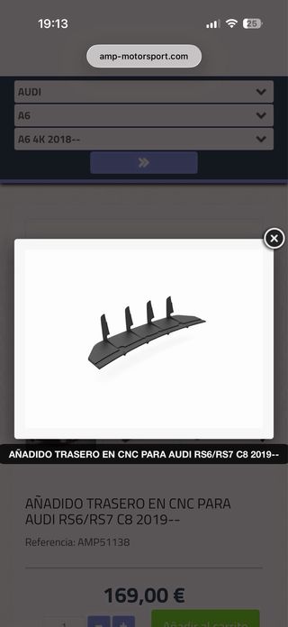 AÑADIDO TRASERO EN CNC MAXTON DESIGN PARA AUDI RS6