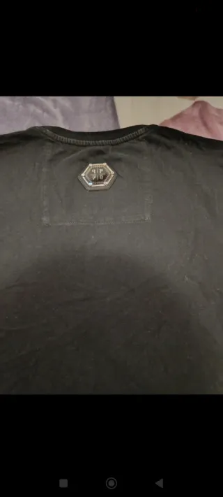 Camiseta Philipp Plein Negra Calavera Estrellas