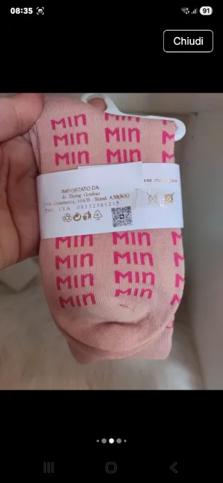 Set Portafoglio e Calze Rosa