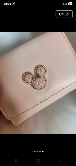 Set Portafoglio e Calze Rosa