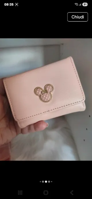 Set Portafoglio e Calze Rosa