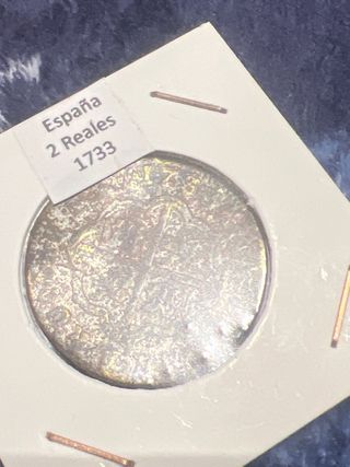 Lote 4 Monedas España 2 Reales y 1/4 Real