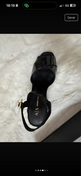 Sandalias Armani Exchange Tacón Plataforma