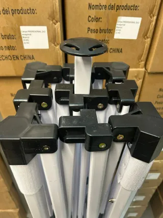 Carpa Plegable Profesional 2x2 hierro 40 mm Blanco