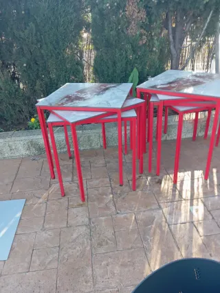 Mesas de terraza de metal