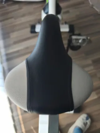 Bicicleta de Spinning Blanca y Verde