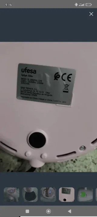 Freidora de aire rosa 180°C