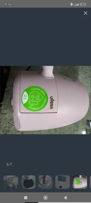 Freidora de aire rosa 180°C