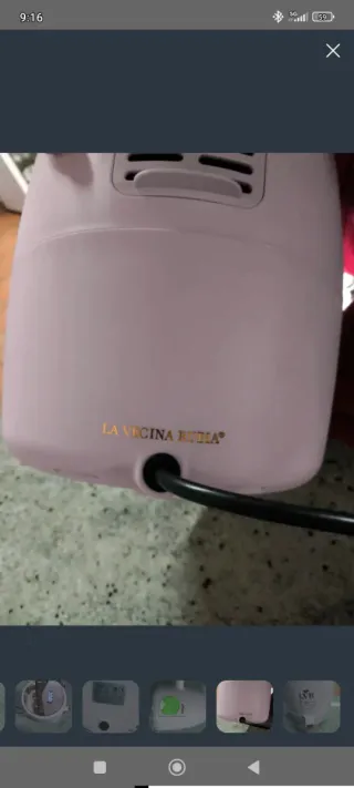 Freidora de aire rosa 180°C