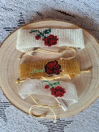 Pulseras Sant Jordi Flor Roja