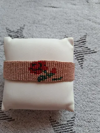 Pulseras Sant Jordi Flor Roja