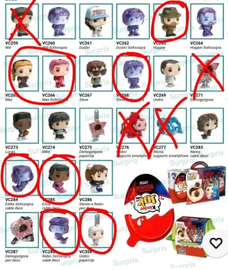 Funko Pop Kinder Joy Stranger Things