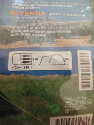 Tienda de campaña 3 personas