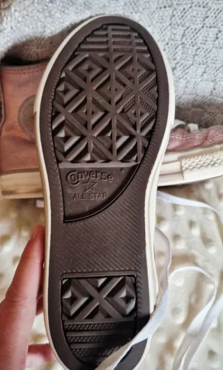 Converse Niña Rosa Metálico Talla 36