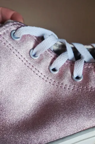 Converse Niña Rosa Metálico Talla 36