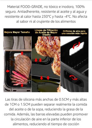 Accessori per friggitrice ad aria senza olio Dual Zone per Cecot