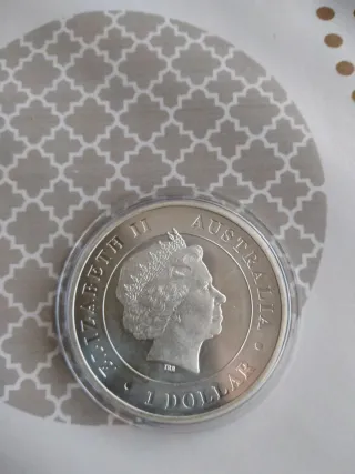Moneda Plata 1 Oz Araña Australia 2015