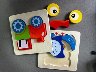Pack 2 Puzzles Madera Infantiles