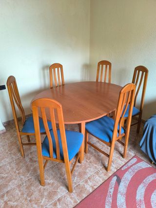 Mesa comedor con 6 sillas