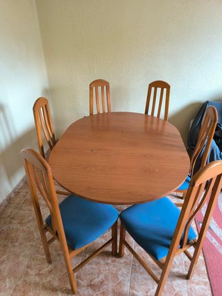 Mesa comedor con 6 sillas