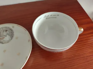 Taza y platillo comunión vintage