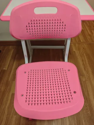 Escritorio y Silla Infantil Rosa