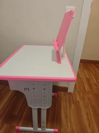 Escritorio y Silla Infantil Rosa