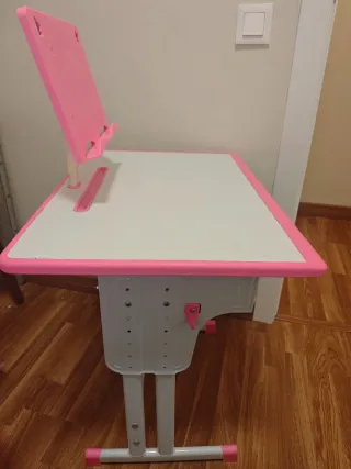 Escritorio y Silla Infantil Rosa
