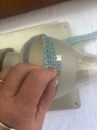 Ferro antico ghisa e paralume vintage