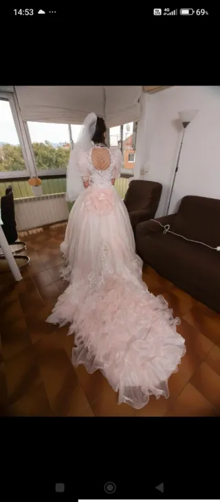 Vestido Pronovias Organza Pedrería