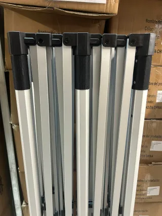 Carpa Plegable 3X6 Premium acero 40 mm, Blanco