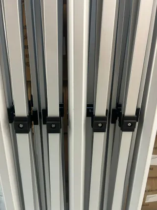 Carpa Plegable 3X6 Premium acero 40 mm, Blanco