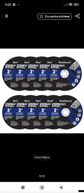 10 Discos Corte Metal NuoDunco 3