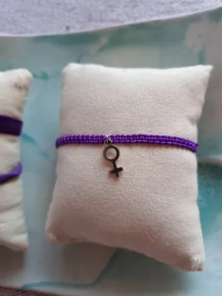 Pulseras Mujer Símbolo Venus Morado
