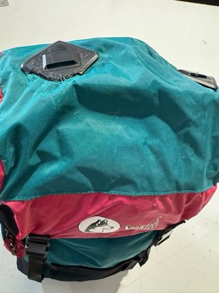 Mochila Snowtech Roja y Turquesa 30 litros