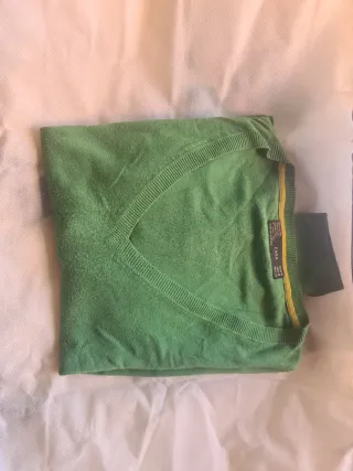 Suéter Zara Verde Manga Larga Talla M