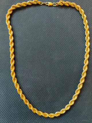 Collar plata bañado oro 18K